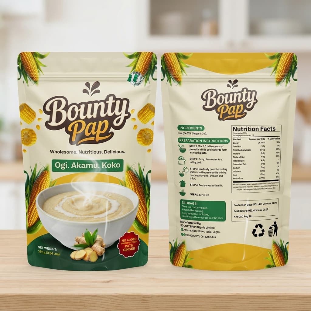 Bounty Pap - Plain with Ginger
